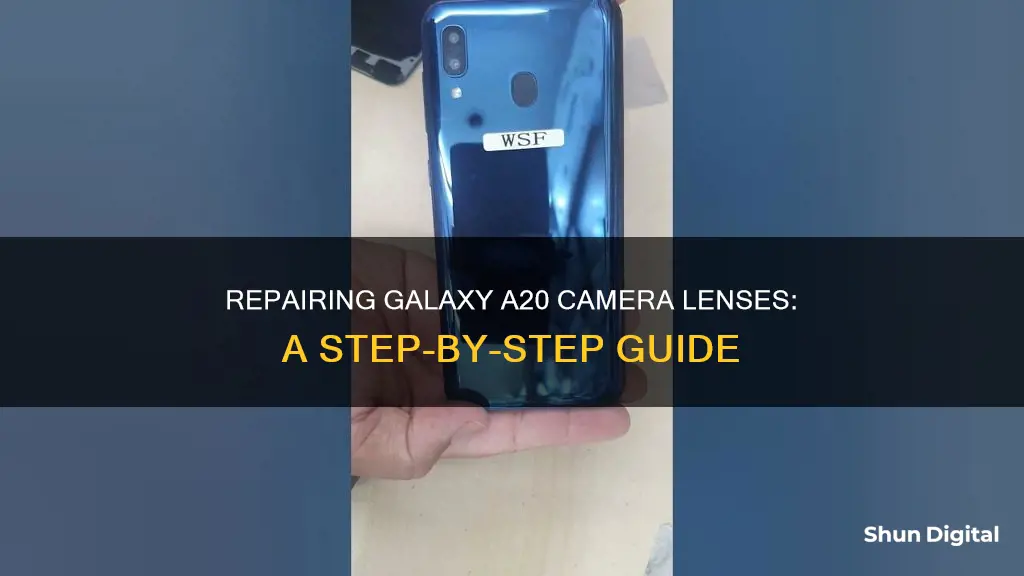 how to replace galaxy a20 camera lenses