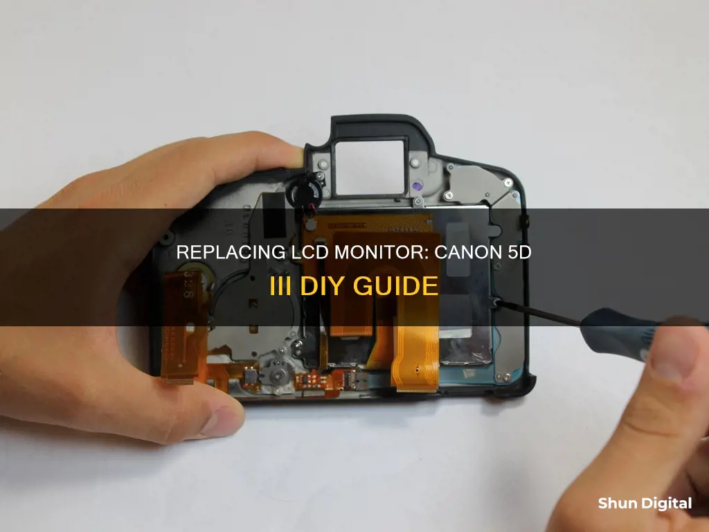 how to replace lcd monitor on canon 5d iii