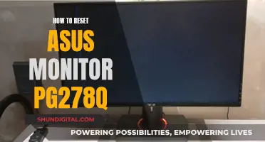 Resetting Your ASUS PG278Q Monitor: A Step-by-Step Guide