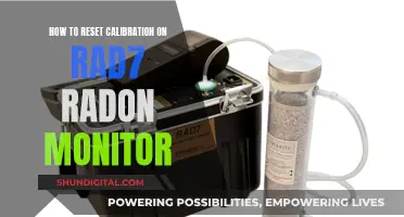 Resetting Calibration: Rad7 Radon Monitor Guide