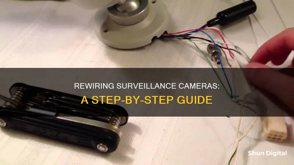 how to rewire a surveillance camera