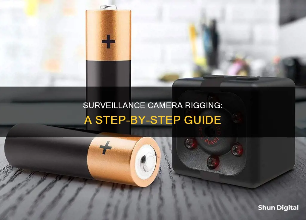 how to rig a surveillance camera