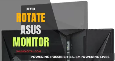 Adjusting Your View: Rotating the ASUS Monitor with Ease