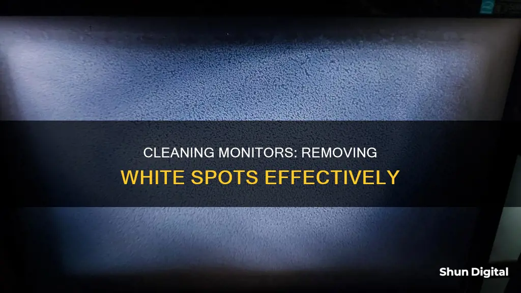 how to rsl wit white spots on monitor