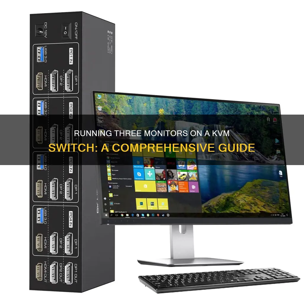 how to run 3 monitors on a kvm switch