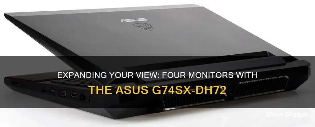 how to run 4 monitors off of a asus g74sx-dh72