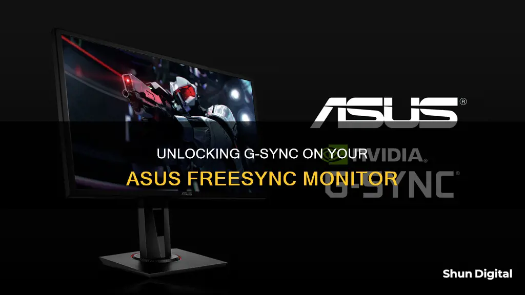 how to run gsync on asus freesync monitor