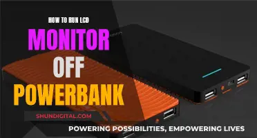 Powering Your LCD Monitor with a Power Bank