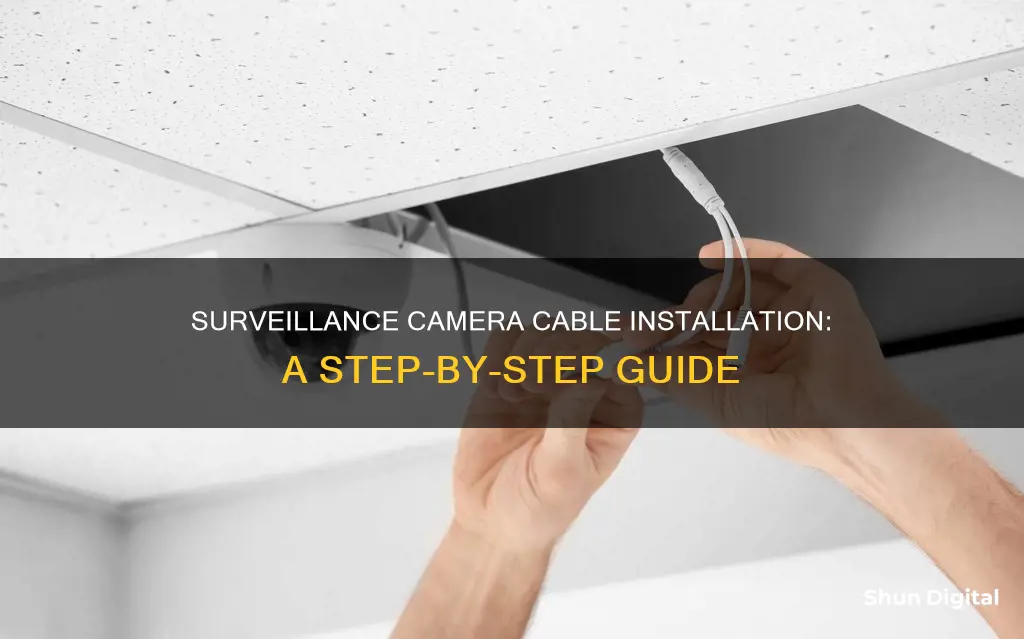 how to run surveillance camera cable