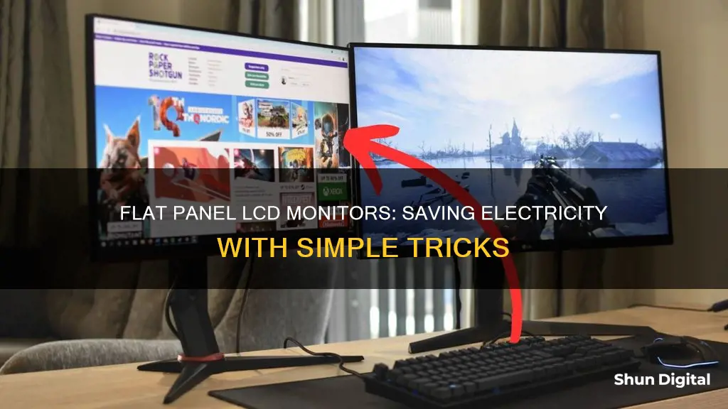 how to save electricity in flat panel lcd monitor