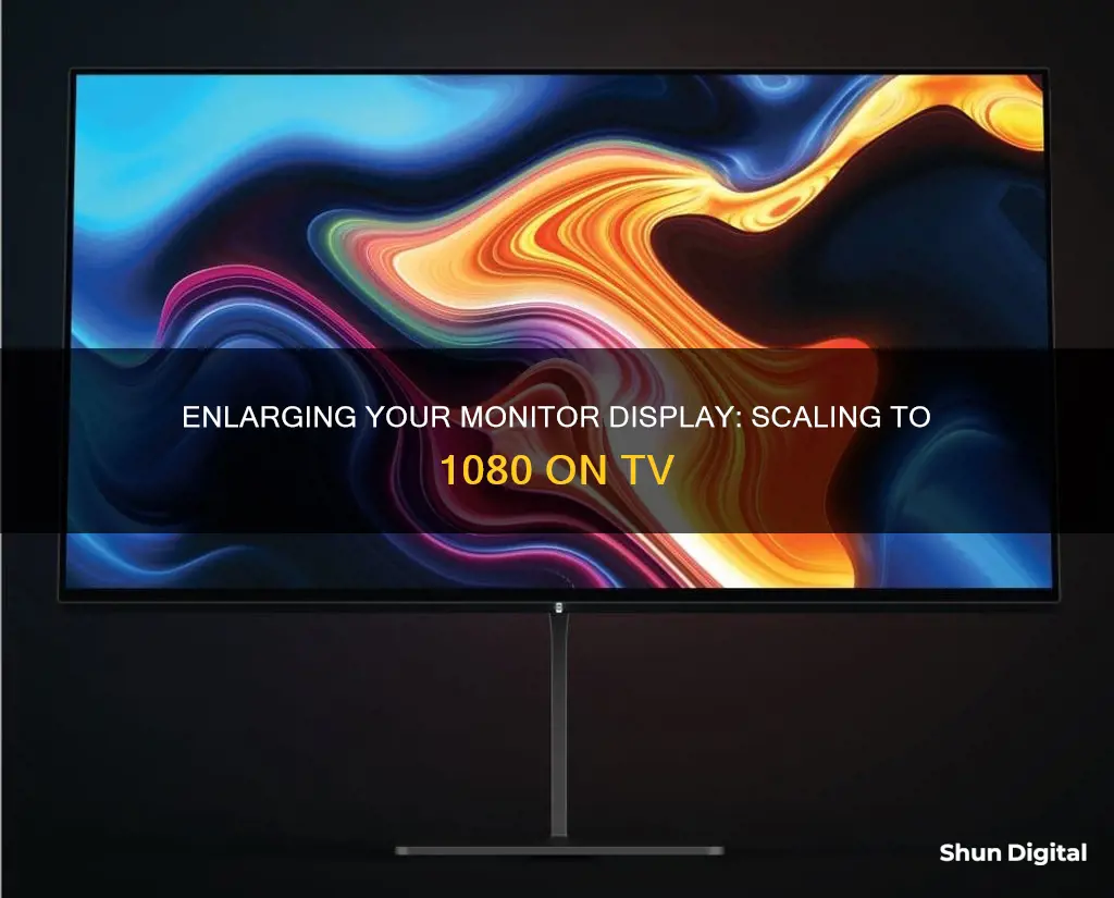 how to scale my monitor size on tv 1080