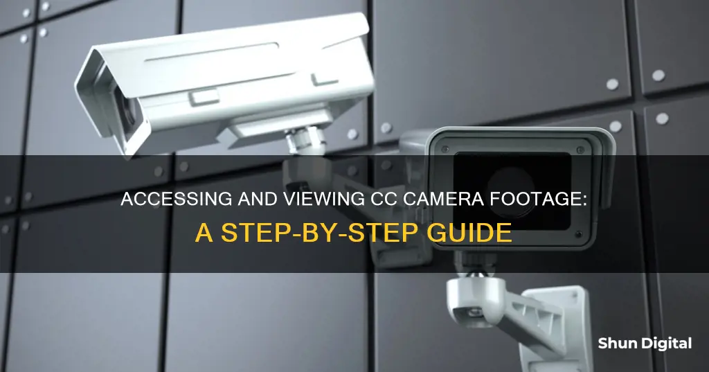 how to see cc camera footage