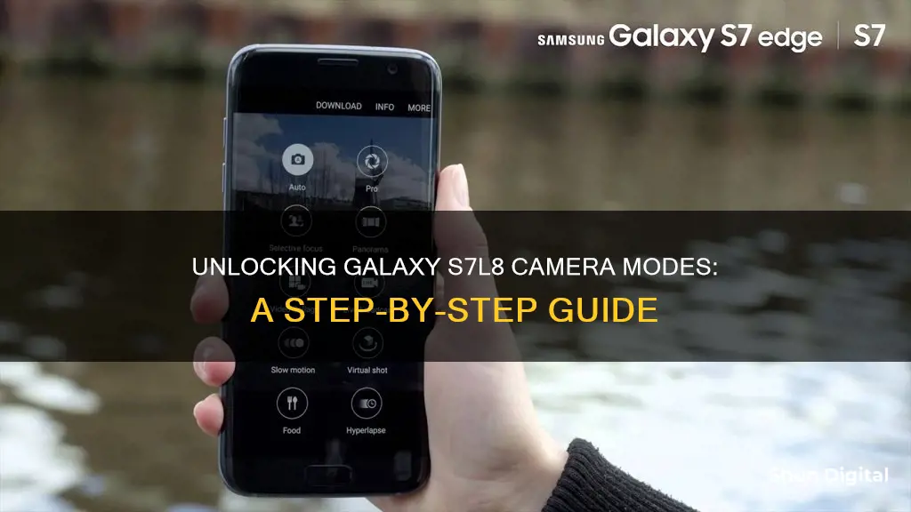 how to see modes on camera galaxy s7l8