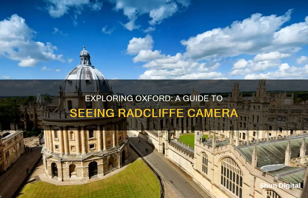 how to see radcliffe camera