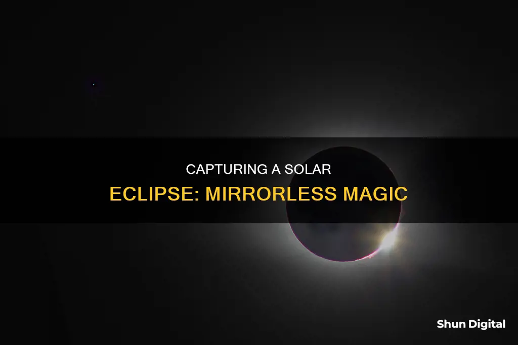 how to see solar eclipse through a mirrorless camera