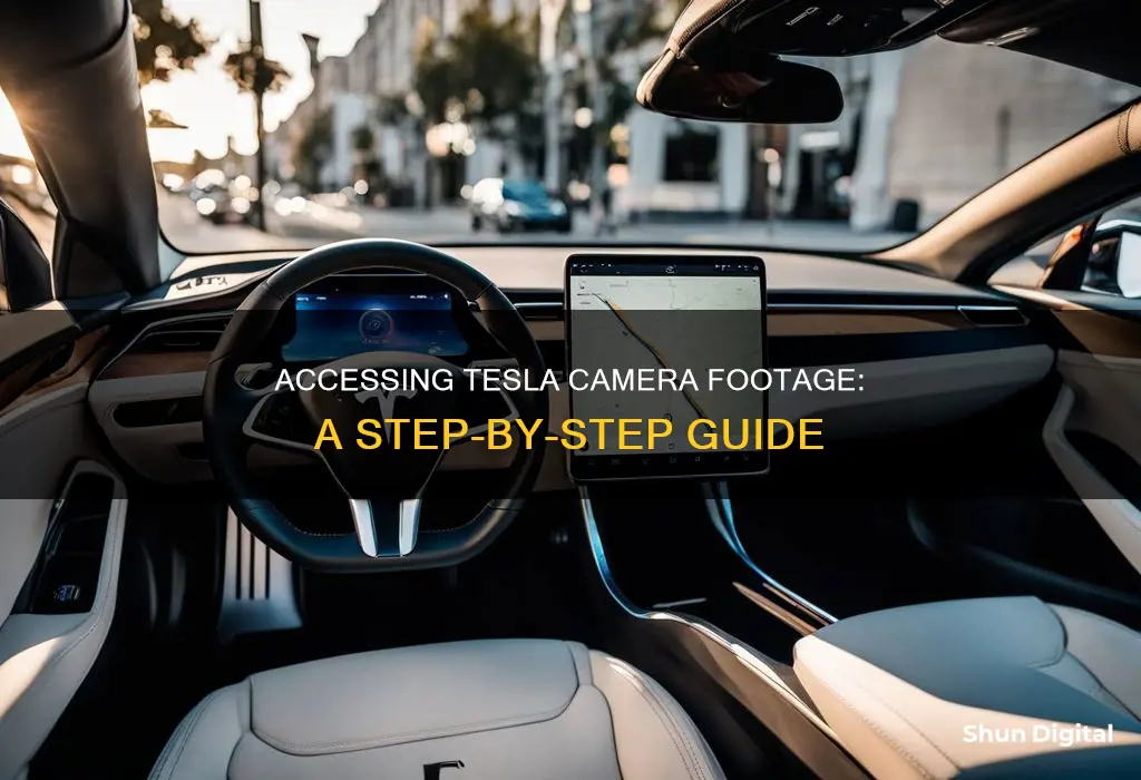 how to see tesla camera footage