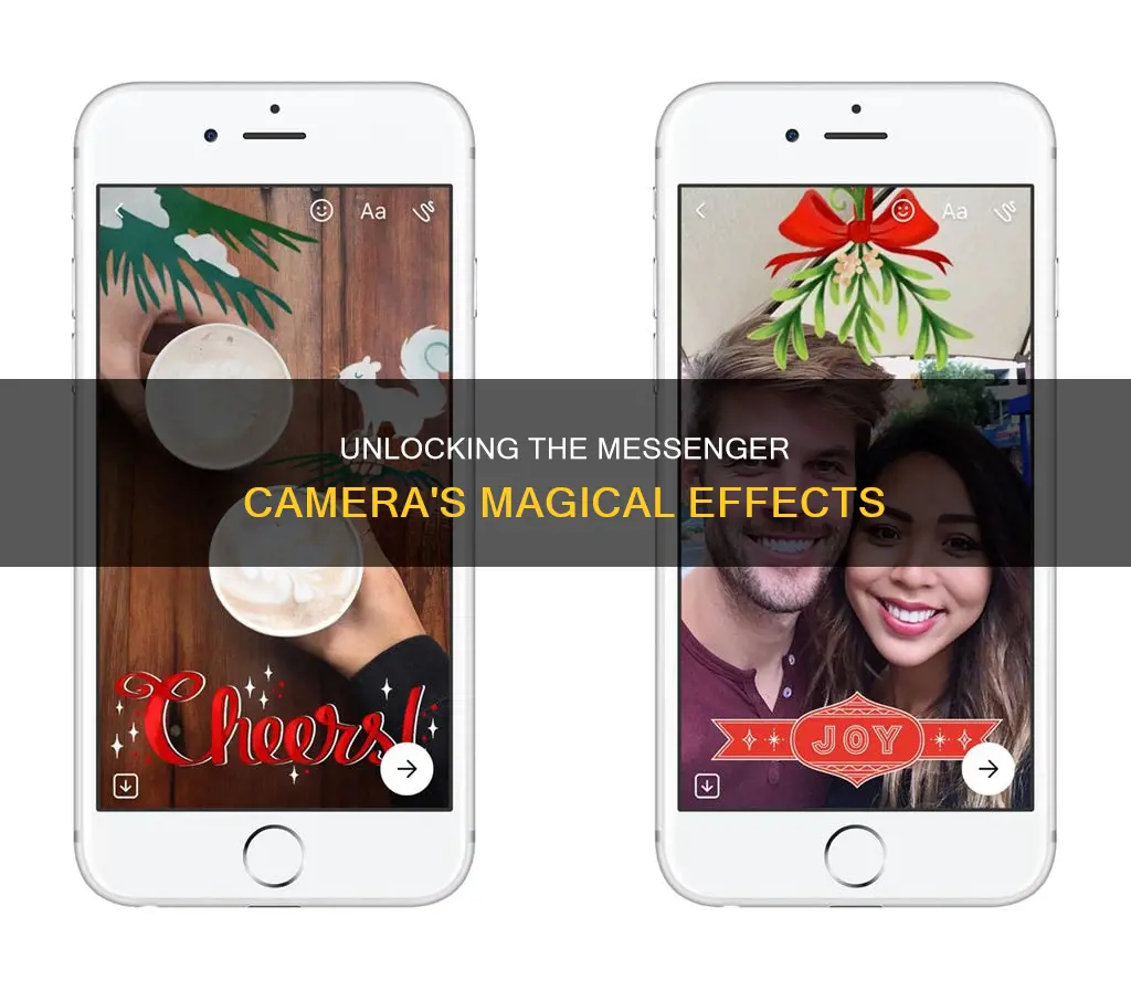 how to see the effect messenger camera