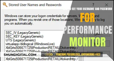 Performance Monitor: Recovering Forgotten Usernames and Passwords
