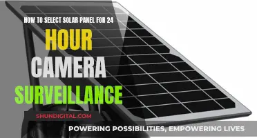 Choosing Solar Panels for Your 24/7 Surveillance Cameras