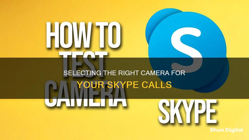 how to select which camera you see skype