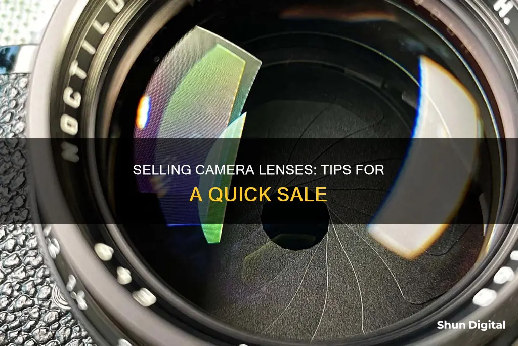 how to sell a camera lense