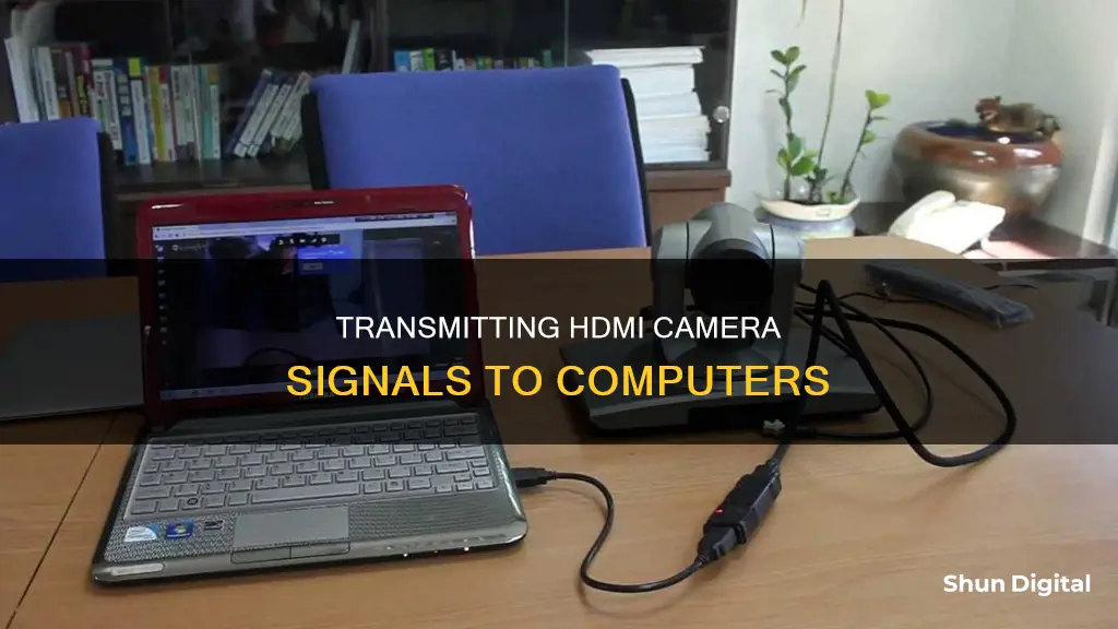 how to send signal from hdmi camera to computer