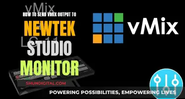 Using VMix Output with NewTek Studio Monitors