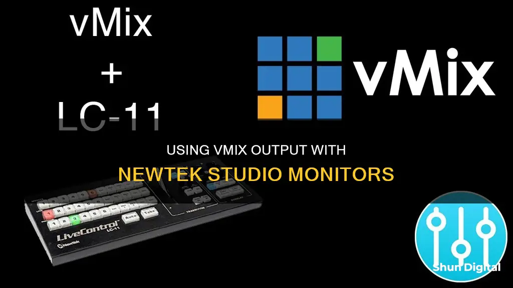 how to send vmix output to newtek studio monitor