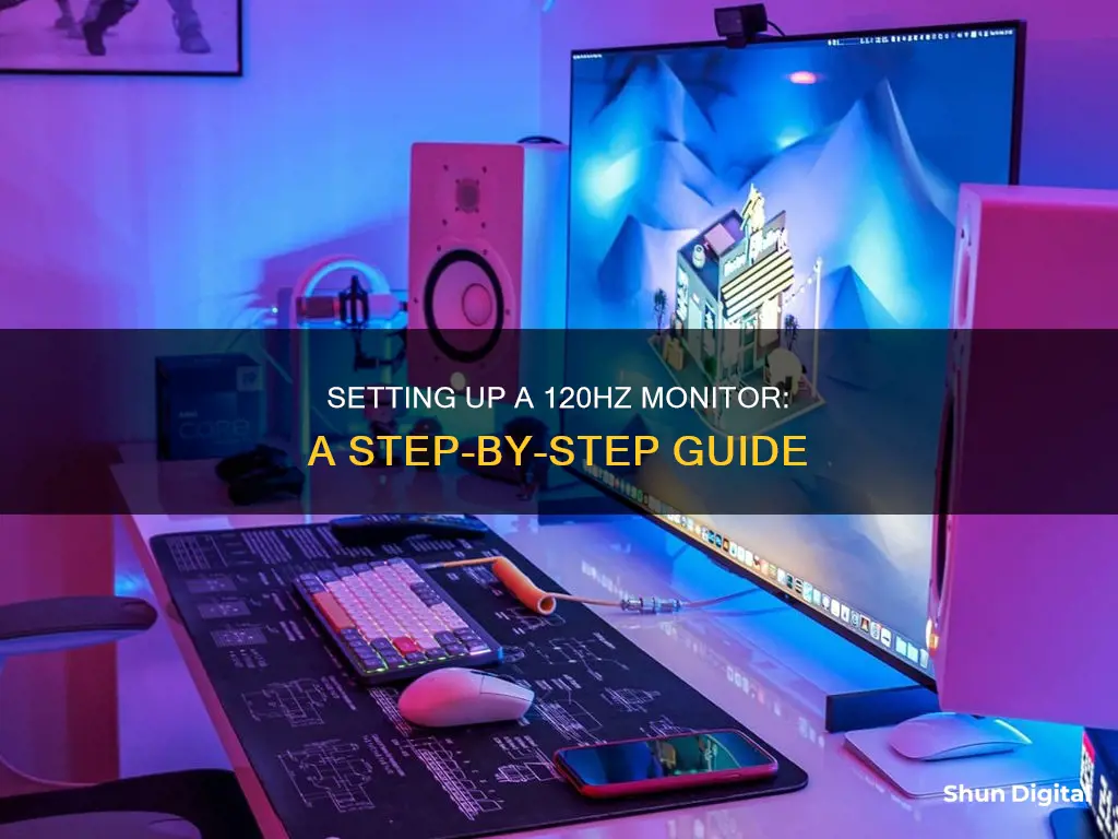 how to setup 120hz monitor