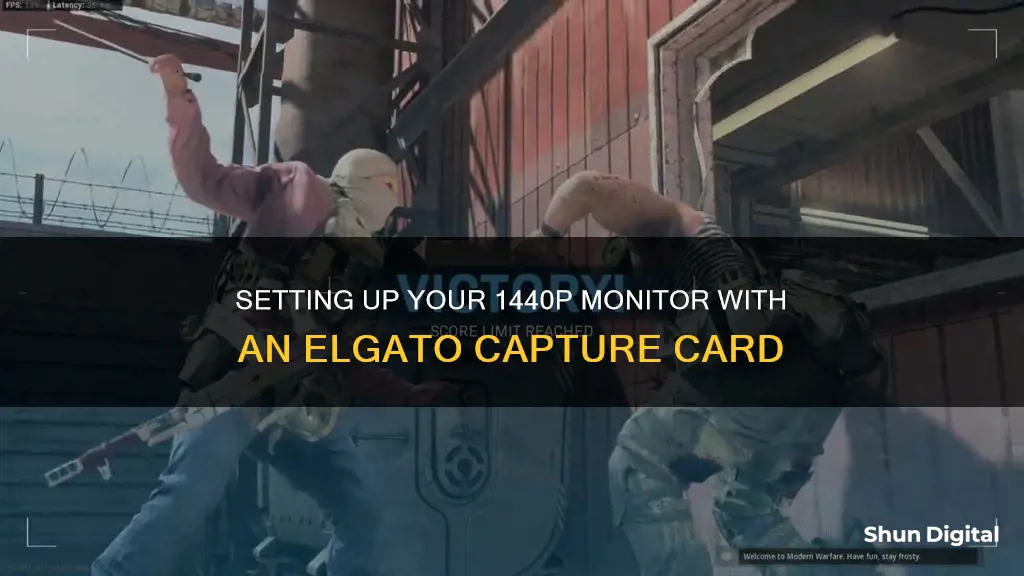 how to setup 1440p monitor on elgato capture card