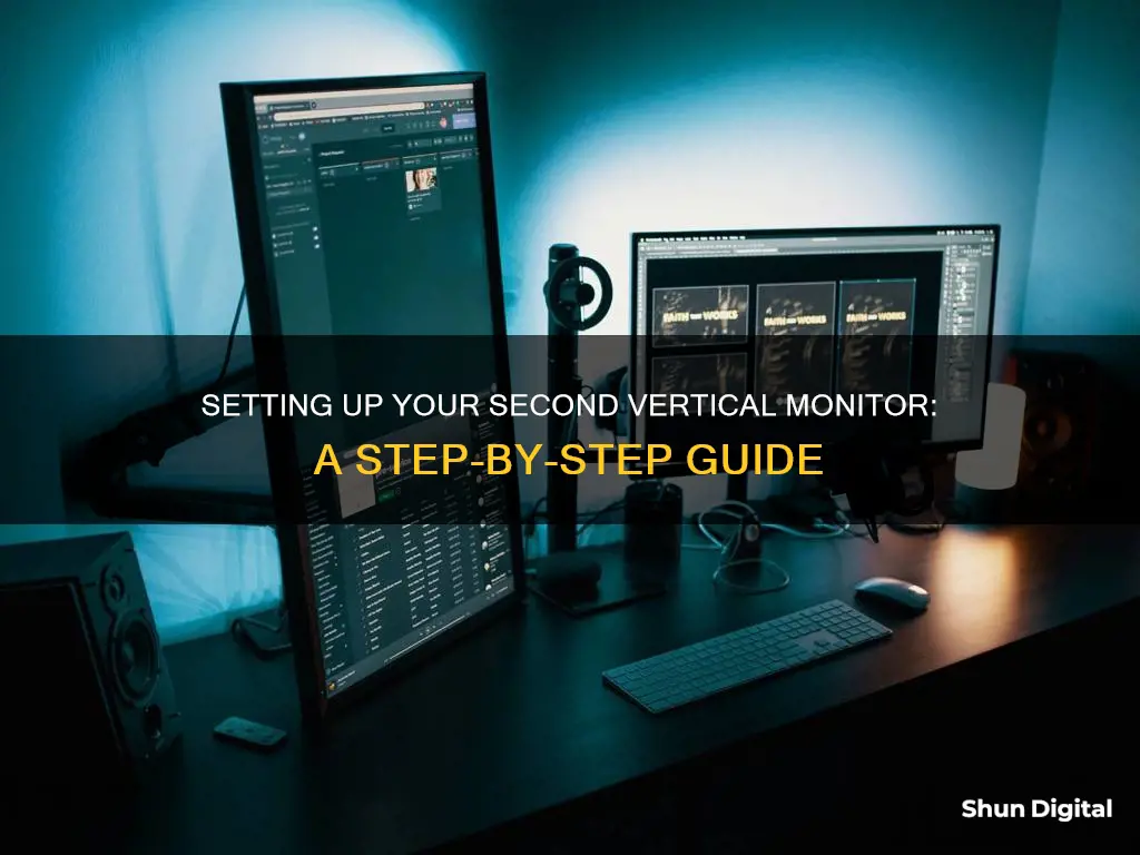 how to setup 2nd vertical monitor