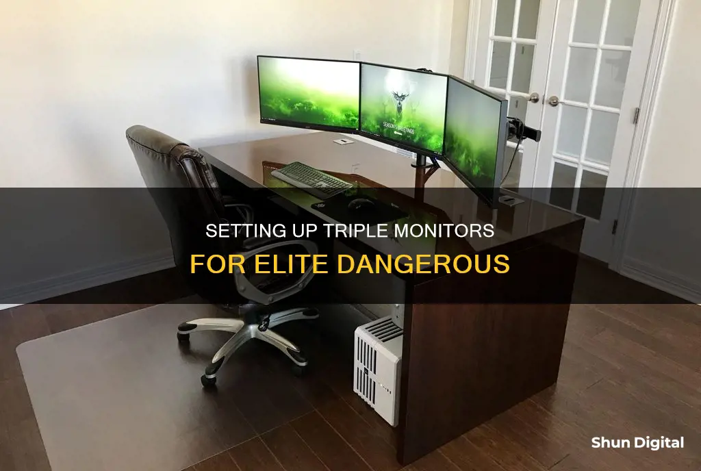 how to setup 3 monitors elite dangerous