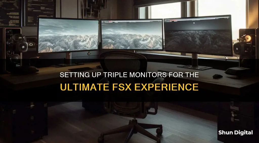 how to setup 3 monitors for fsx