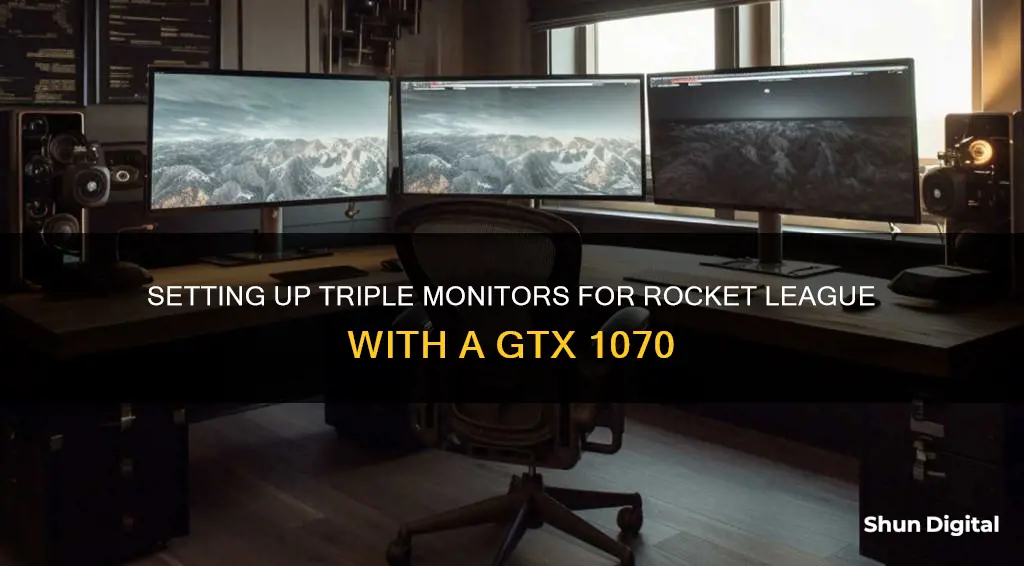 how to setup 3 monitors for rocket league gtx1070