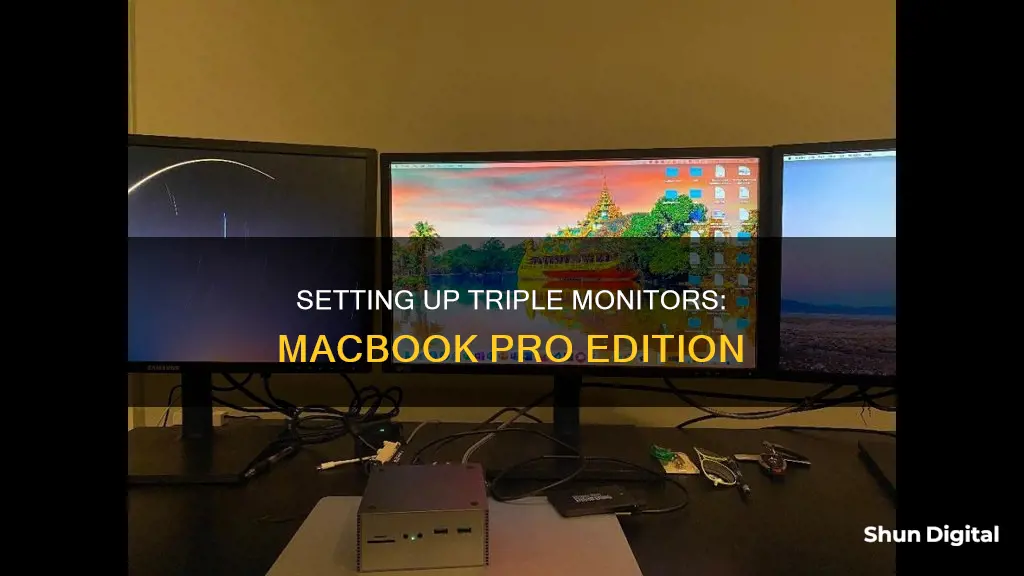 how to setup 3 monitors on macbook pro