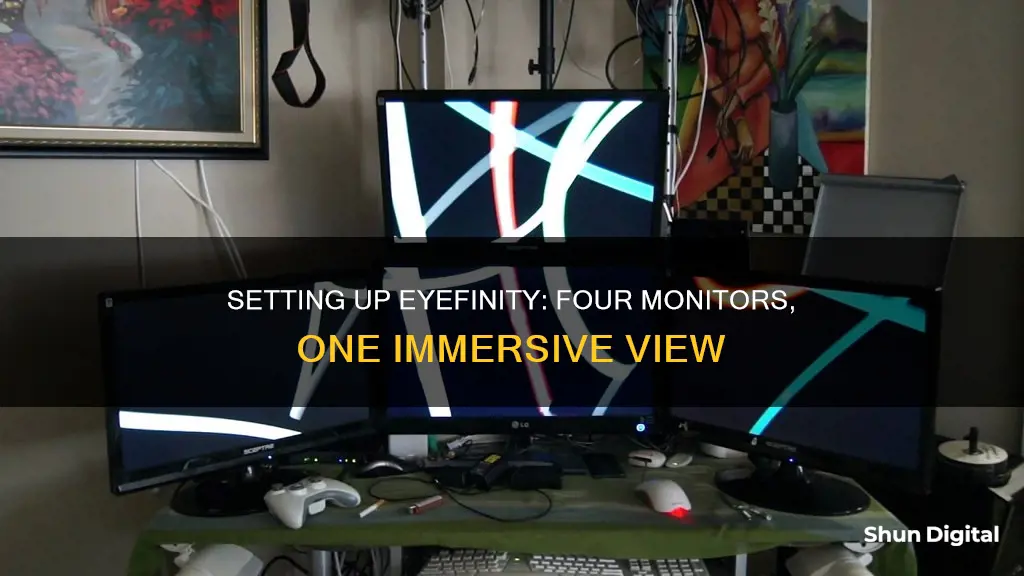 how to setup 4 monitors eyefinity