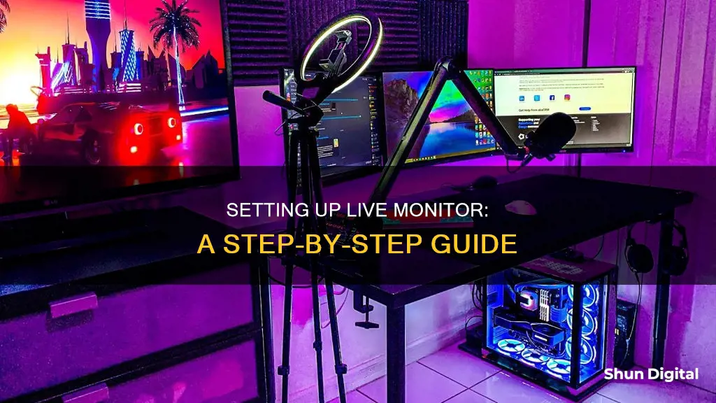 how to setup a live monitor