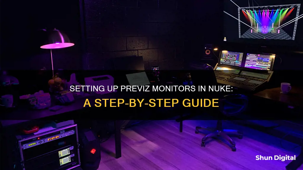 how to setup a monitor for previz in nuke