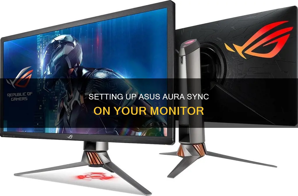 how to setup asus aura on monitor