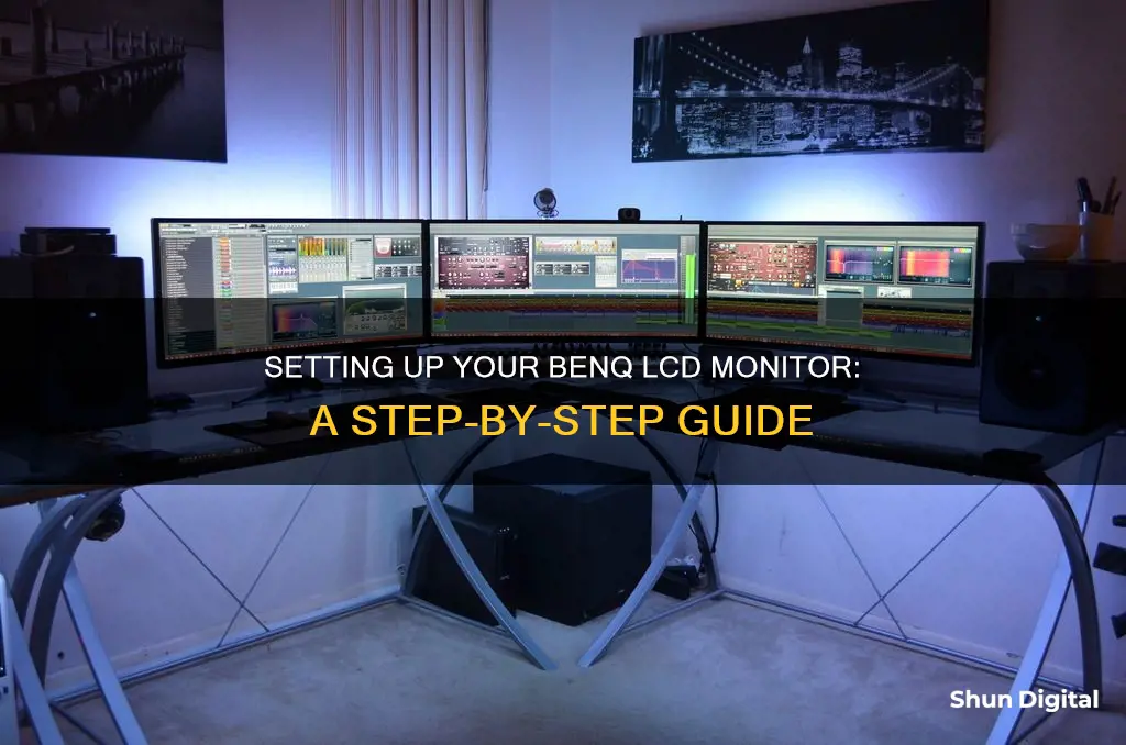 how to setup benq lcd monitor