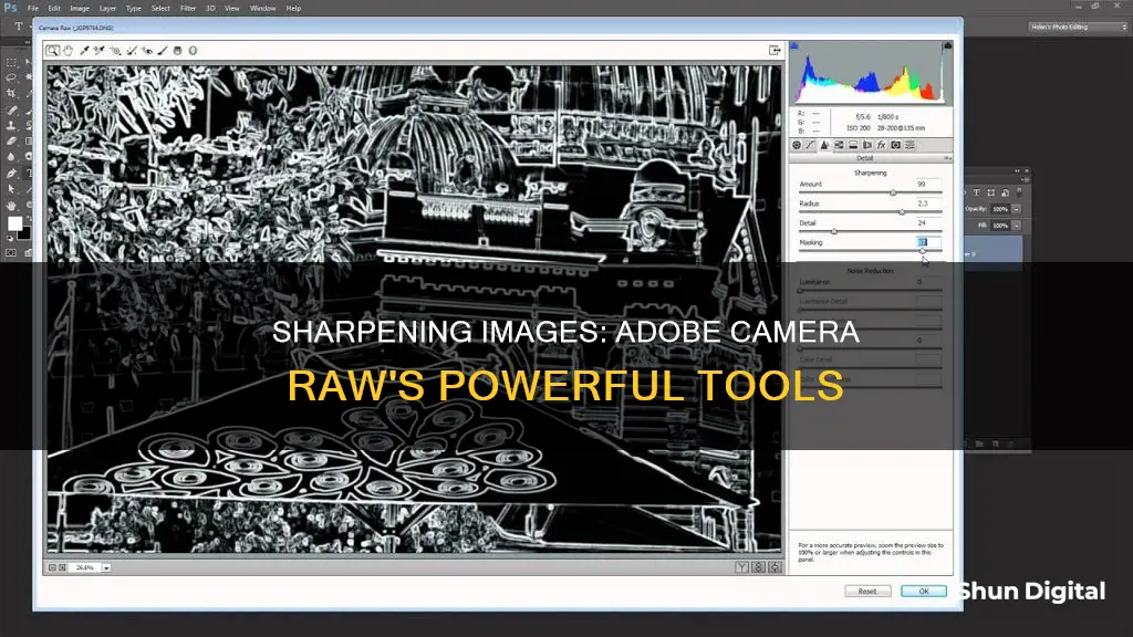 how to sharpen an image in adobe camera raw