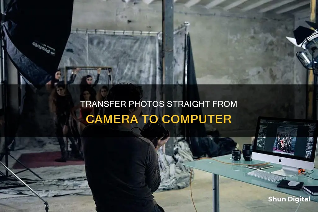 how to shoot straight from camera to computer