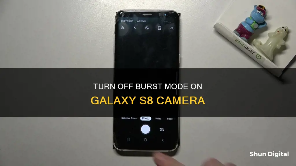 how to shut off burst mode on galaxy s8 camera