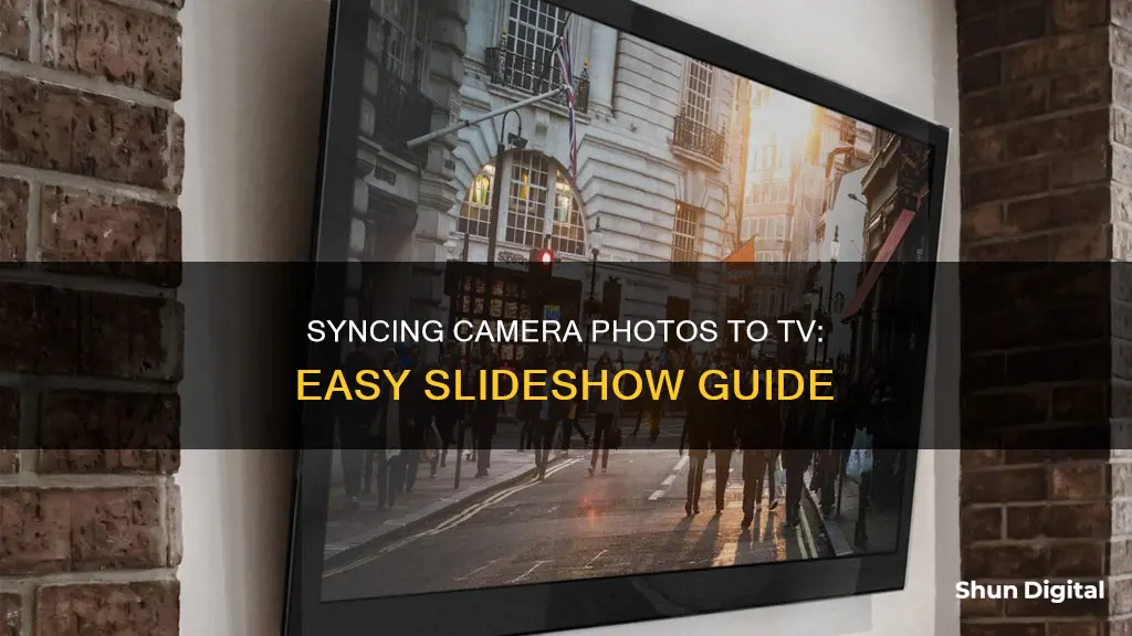 how to slide show camera pics to tv