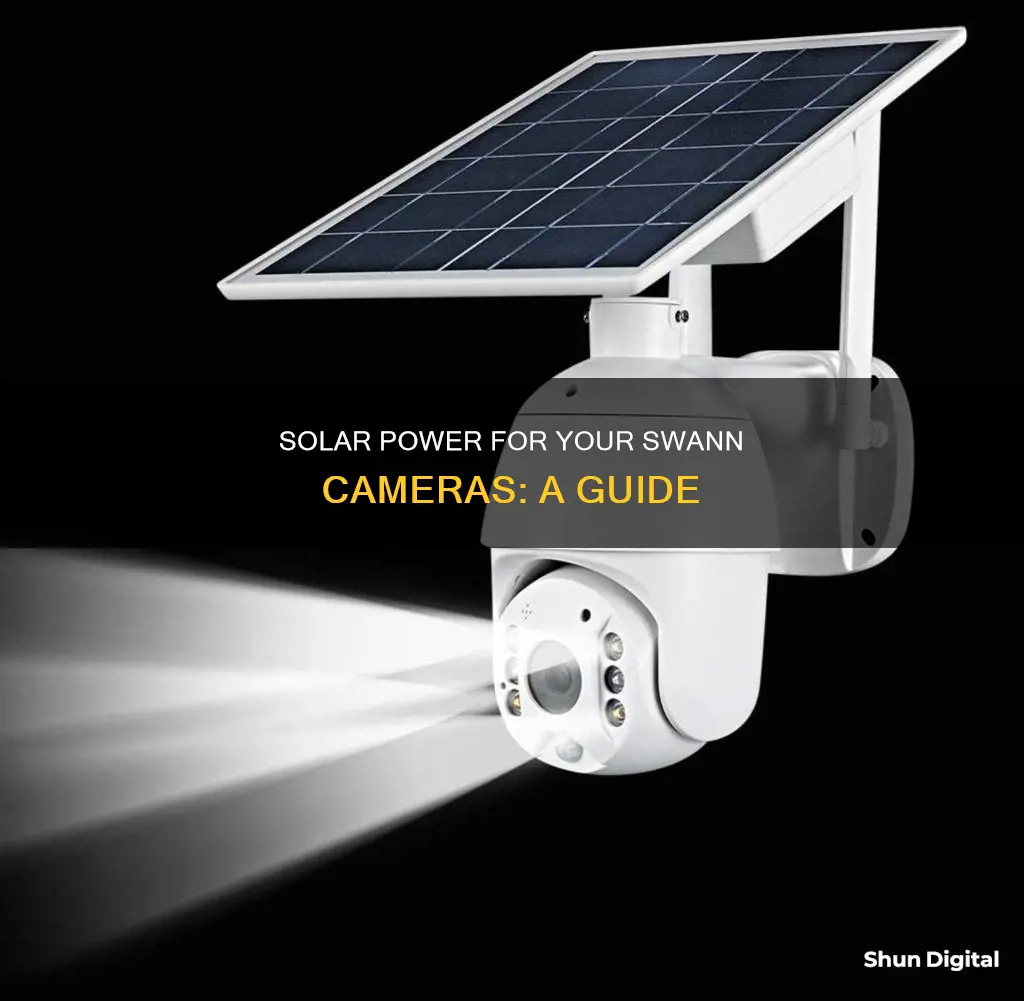 how to solar battery power for swanneye camera ads-460