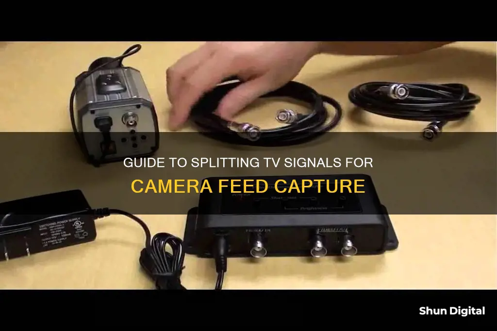 how to split tv to camera