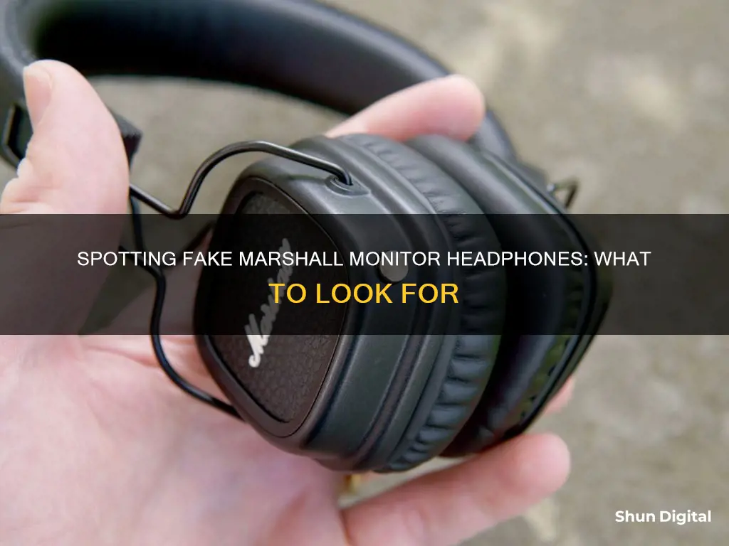 how to spot fake marshall monitor headphones