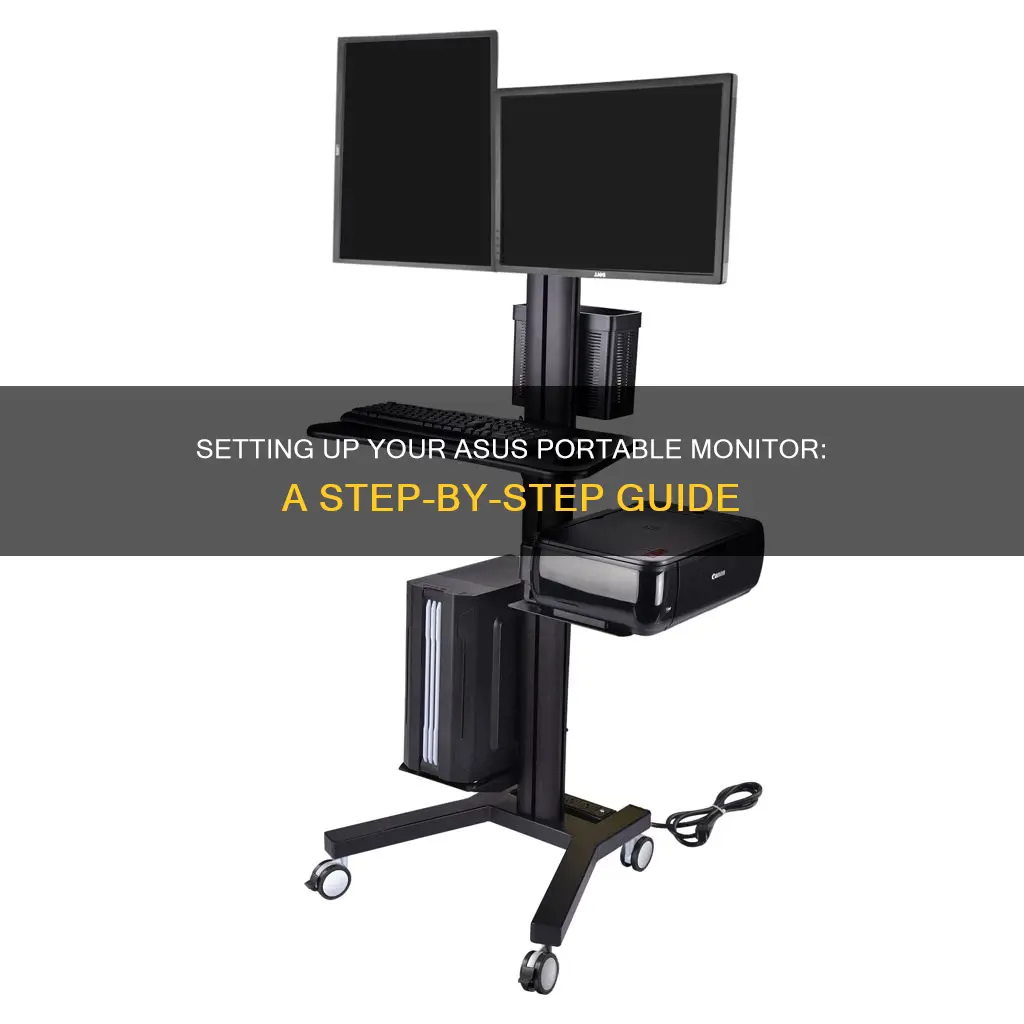 how to stand up asus portable monitor