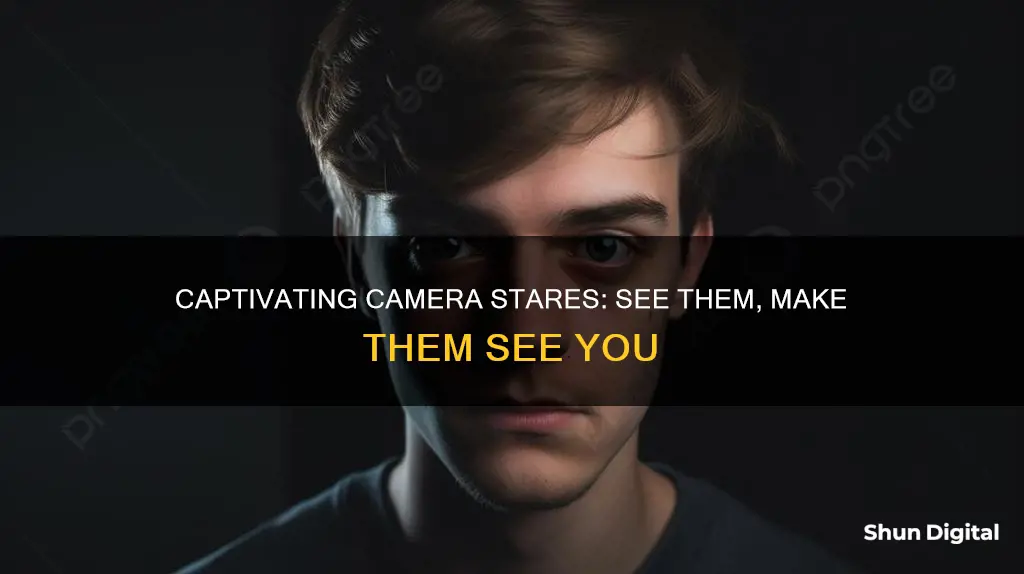 how to stare into camera like you are seeing them