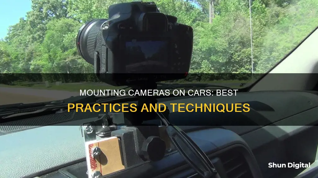 how to stick camera on car